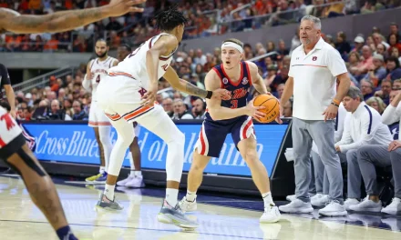 Ole Miss Men’s Basketball Falls Wednesday Night at No. 1 Auburn