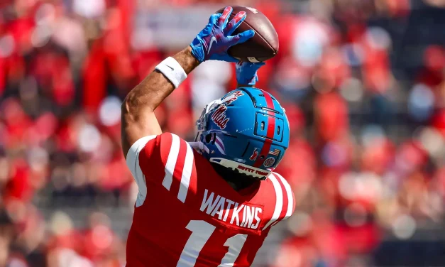 San Francisco selects Ole Miss WR Jordan Watkins in 4th round of 2025 NFL Draft