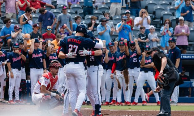 Five-Run First Inning Lifts Ole Miss to 5-2 Win Over Arkansas in SEC Tournament Quarterfinal
