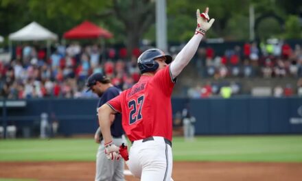 WATCH: Ole Miss Coach Mike Bianco, Judd Utermark and Will Furniss discuss Rebels’ 15-11, series-clinching win over Auburn
