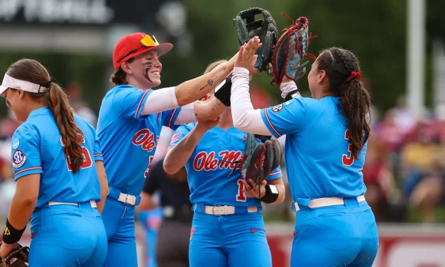 First Women’s College World Series Awaits for No. 17 Ole Miss Softball as Rebels Open against Texas Tech