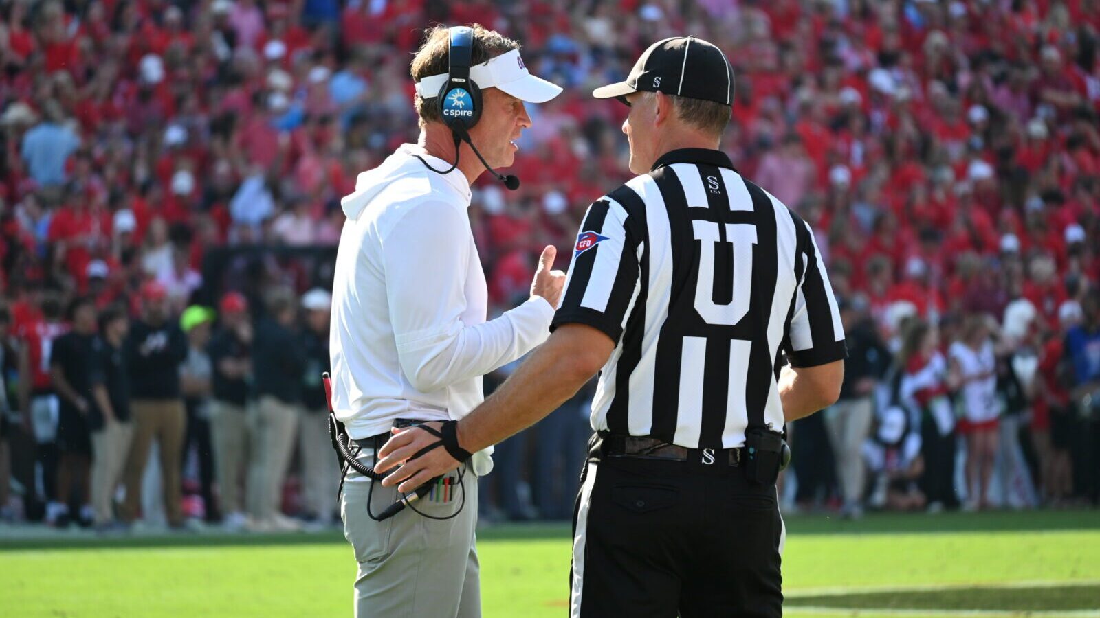 POSTGAME THOUGHTS: Lane Kiffin discusses Rebels' heartbreaking 43-35 loss at Georgia